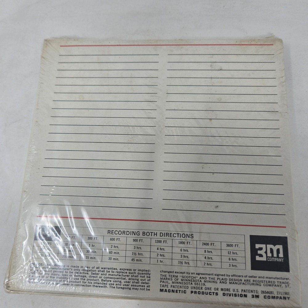 Vintage Scotch 150 Magnetic‎ Recording Tape 7 Inch Reel 1800 Ft 1/4" Sealed NOS - Picture 2 of 3